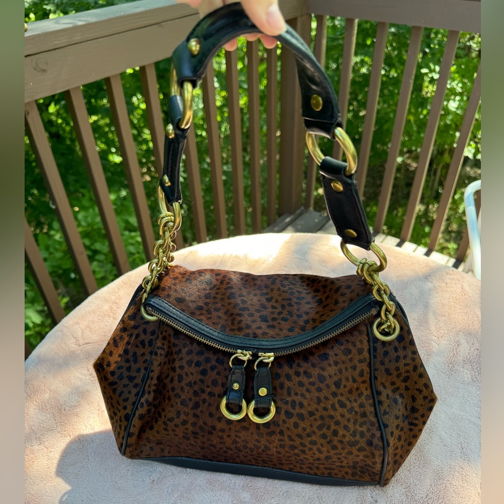 Banana Republic Handbag Calf Hair Satchel